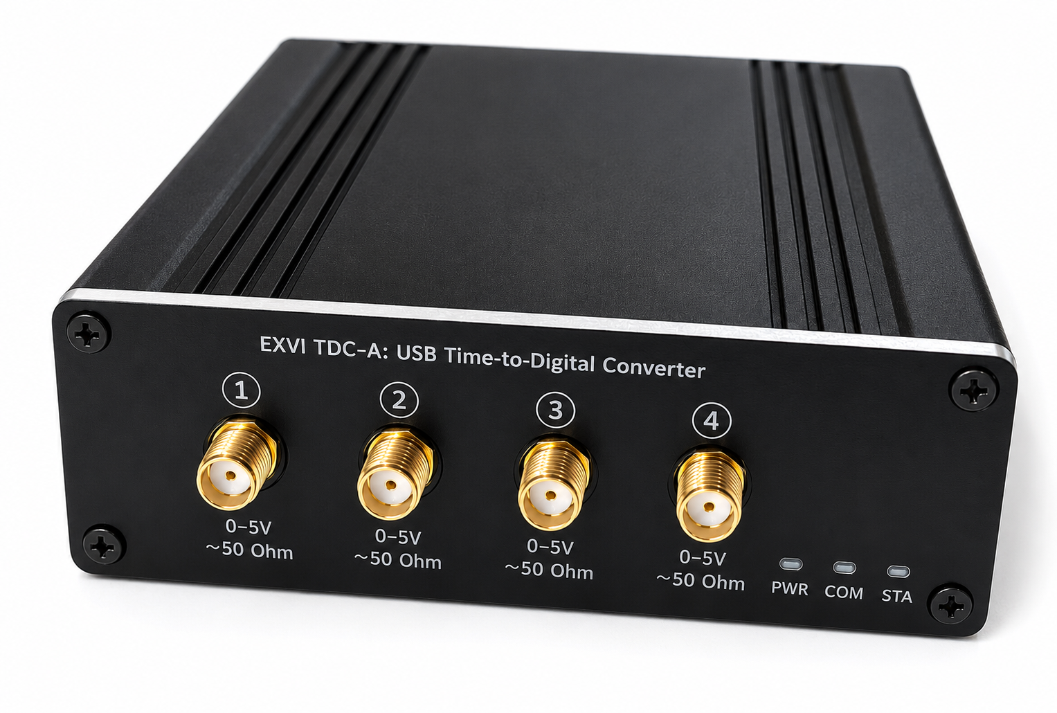 EXVI TDC-A USB time tagger, four front SMA input channels